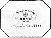 Mẫu nhãn hiệu Champagne Vintage Krug Collection