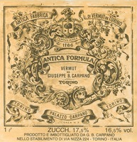 Mẫu nhãn hiệu ANTICA FORMULA