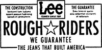 Mẫu nhãn hiệu Lee ROUGH RIDERS