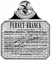 Mẫu nhãn hiệu FERNET-BRANCA