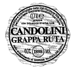 Mẫu nhãn hiệu CANDOLINI GRAPPA RUTA