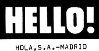 Mẫu nhãn hiệu HELLO! HOLA, S.A.-MADRID