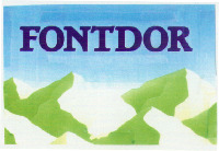 Mẫu nhãn hiệu FONTDOR