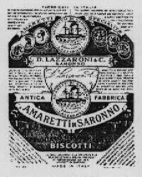 Mẫu nhãn hiệu AMARETTI DI SARONNO