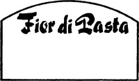 Mẫu nhãn hiệu Fior di Pasta