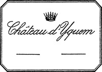 Mẫu nhãn hiệu Château d'Yquem