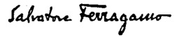 Mẫu nhãn hiệu Salvatore Ferragamo