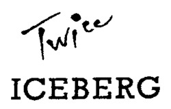 Mẫu nhãn hiệu Twice ICEBERG