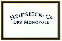 Mẫu nhãn hiệu HEIDSIECK & Co DRY MONOPOLE