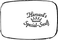 Mẫu nhãn hiệu Harvard's Special-Snuff