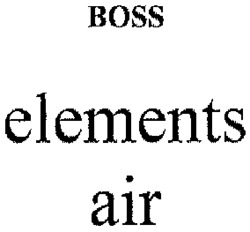Mẫu nhãn hiệu BOSS elements air