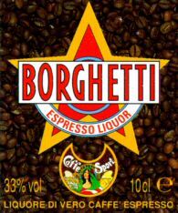 Mẫu nhãn hiệu BORGHETTI ESPRESSO LIQUOR Caffe Sport LIQUORE DI VERO CAFFÉ ESPRESSO