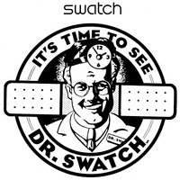 Mẫu nhãn hiệu swatch IT'S TIME TO SEE DR. SWATCH