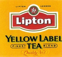 Mẫu nhãn hiệu Lipton YELLOW LABEL FINEST TEA BLEND