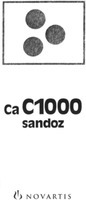 Mẫu nhãn hiệu Ca C1000 sandoz NOVARTIS