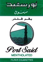 Mẫu nhãn hiệu Port Said MENTHOLATED FILTER CIGARETTES