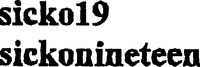 Mẫu nhãn hiệu sicko19 sickonineteen