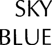 Mẫu nhãn hiệu SKY BLUE