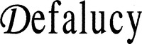 Mẫu nhãn hiệu Defalucy