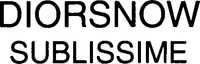 Mẫu nhãn hiệu DIORSNOW SUBLISSIME