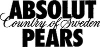 Mẫu nhãn hiệu ABSOLUT PEARS Country of Sweden