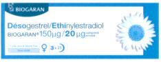 Mẫu nhãn hiệu BIOGARAN Désogestrel/Ethinylestradiol