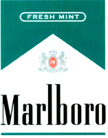 Mẫu nhãn hiệu FRESH MINT PM Marlboro