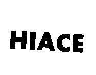 Mẫu nhãn hiệu HIACE