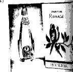 Mẫu nhãn hiệu PARFUM RAMAGE BOURJOIS