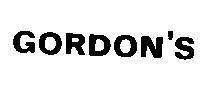 Mẫu nhãn hiệu GORDON'S