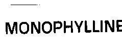 Mẫu nhãn hiệu MONOPHYLLINE