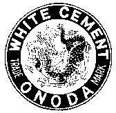 Mẫu nhãn hiệu ONODA TRADE MARK WHITE CEMENT