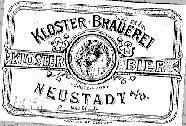 Mẫu nhãn hiệu KLOSTER BRAUEREI NEUSTADT
