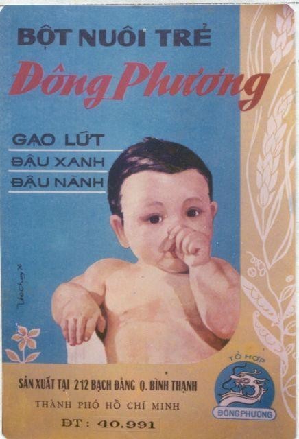 Mẫu nhãn hiệu BộT NUÔI TRẻ Đông Phương GạO LứT ĐậU XANH ĐậU NàNH Tổ hợp Đông Phương