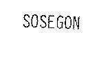 Mẫu nhãn hiệu SOSEGON