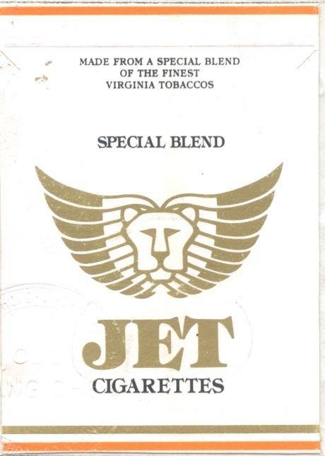 Mẫu nhãn hiệu JET CIGARETTES SPECIAL BLEND