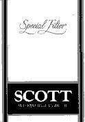 Mẫu nhãn hiệu SCOTT INTERNATIONAL CIGARETE SPECIAL FILTER