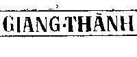 Mẫu nhãn hiệu Giang-Thành