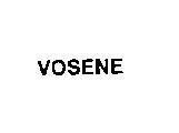Mẫu nhãn hiệu VOSENE