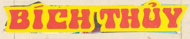 Mẫu nhãn hiệu BíCH THUỷ
