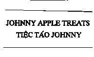 Mẫu nhãn hiệu JOHNNY APPLE TREATS Tiệc Táo JOHNNY