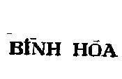 Mẫu nhãn hiệu Bình Hoà