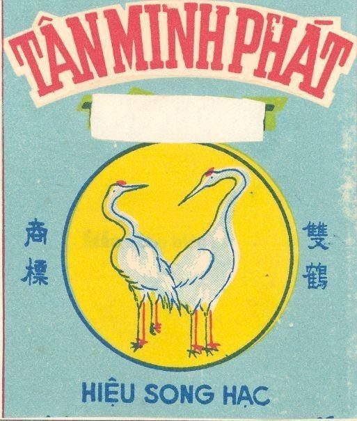 Mẫu nhãn hiệu Tân Minh Phát Hiệu Song Hạc