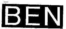 Mẫu nhãn hiệu BEN