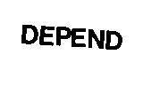 Mẫu nhãn hiệu DEPEND