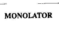 Mẫu nhãn hiệu MONOLATOR
