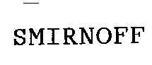 Mẫu nhãn hiệu SMIRNOFF