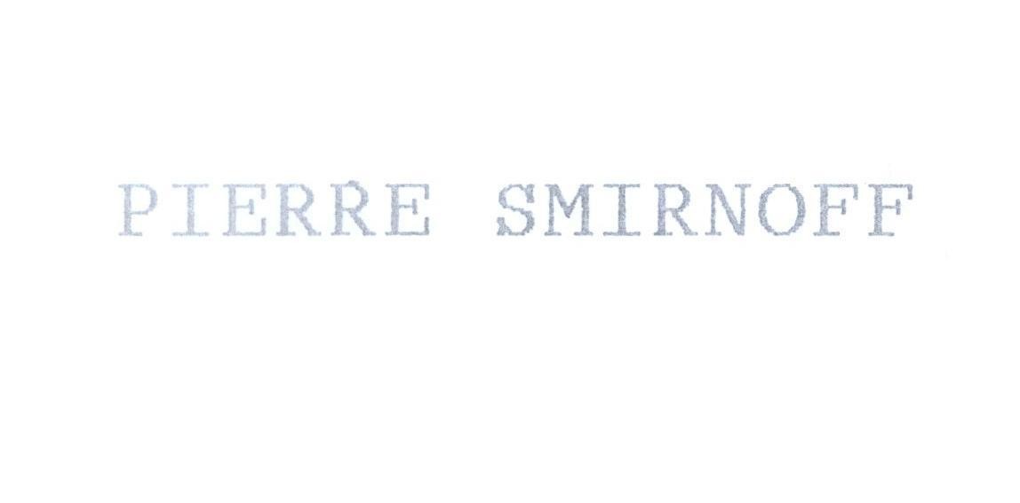 Mẫu nhãn hiệu PIERRE SMIRNOFF