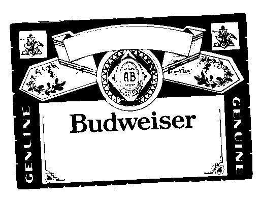 Mẫu nhãn hiệu BUDWEISER