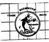 Mẫu nhãn hiệu THAISPORTS BADMINTON TRADE MARK